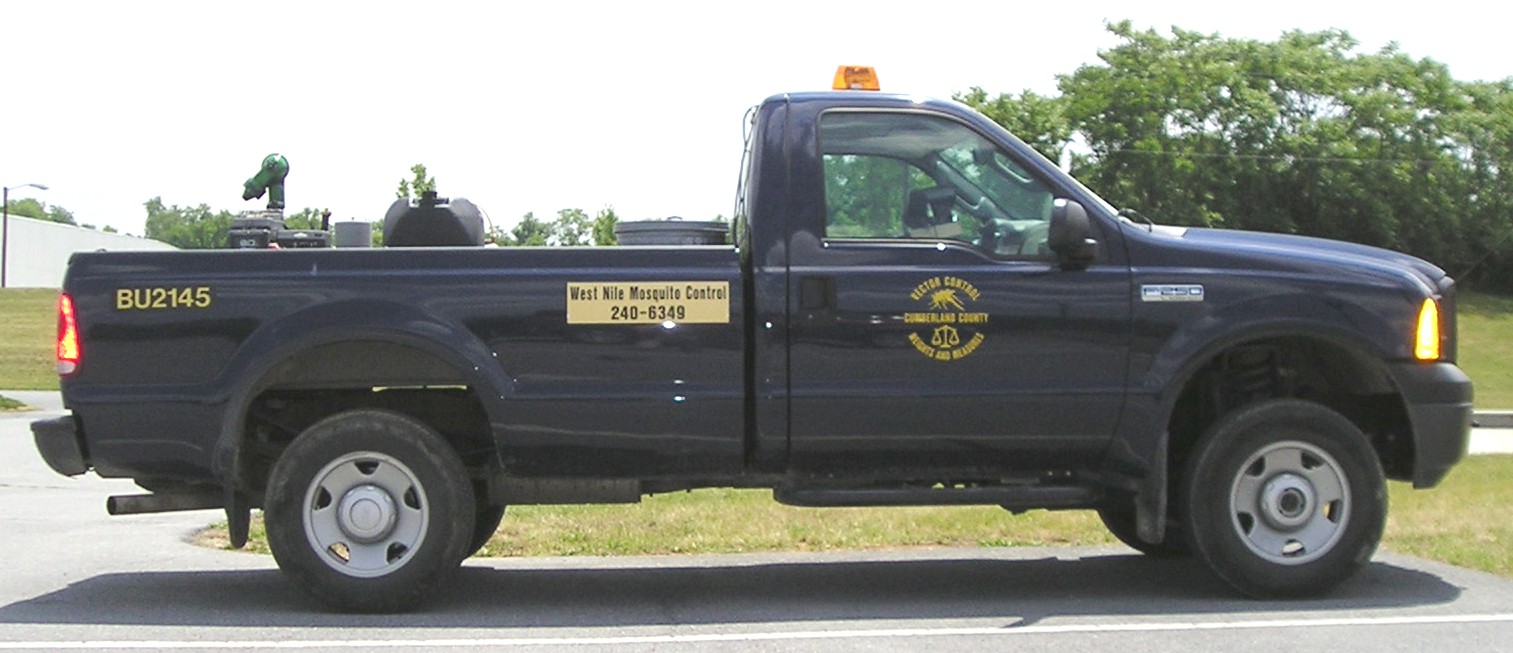 photo of spray truck